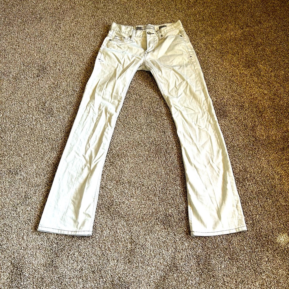 BKE Denim Aid Jeans, Men’s size 27 Long. Very light grey.